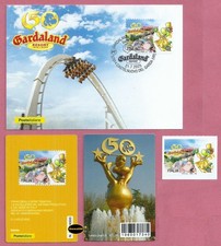 ITALIA 2025  Gardaland 50 Anni  CARTOLINA + TESSERA + FRANCOBOLLO