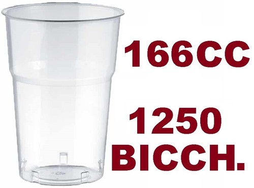 1250 bicchieri cristal - cristal, 166cc