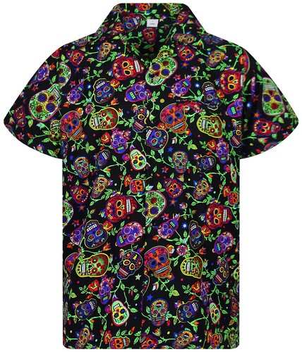 Funky camicia hawaiana skull - funky,