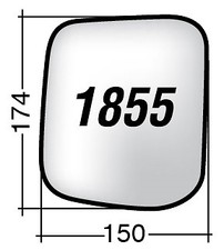 Vetro SPECCHIO RETROVISORE DESTRO DX HYUNDAI GALLOPER 1991-1998