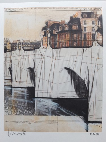 Lithographie christo jeanne - christo, et