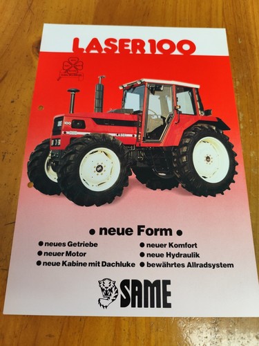 Brochure depliant trattore