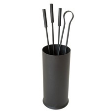 LINEA STYLE CRUCCOLINI SET CAMINO in ferro con secchiello linea Graffite pulizia