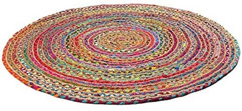 Tappeto rotondo cotone juta - tappeto, e