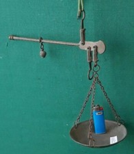 RIPRODUZIONE VECCHIO BILANCINO BILANCIA BILANCINA VINTAGE IN FERRO OTTONE. VVV67