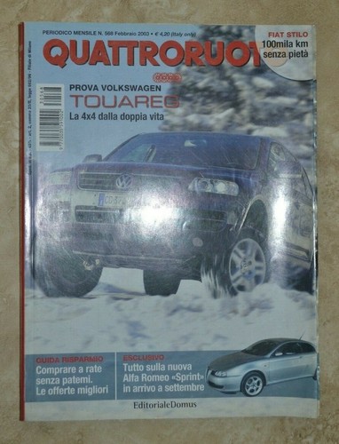 Rivista quattroruote n 568 - rivista,