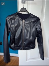 Giubbino ecopelle ragazza 14 anni nuovo