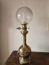 Lampada da Terra Ad Olio Elettrificata Vintage
