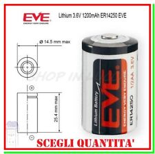 Batteria Pila EVE 14250 3,6V Li-SoCl2 1/2 AA Mezza Stilo 1200mAh Scegli Quantità