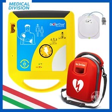 Defibrillatore semiautomatico Saver One AED con placche adulti, Made in Italy