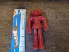 IKIMA JEEG ROBOT D'ACCIAIO IN GOMMA ORIGINALE VINTAGE ANNI 80- --ROSSO