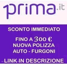 PRIMA.IT ASSICURAZIONE AUTO FURGONE  SCONTO FINO A 300 Euro!