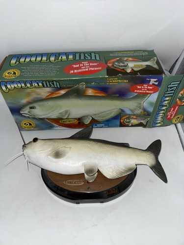 Gemmy cool cat fish animato - cat,