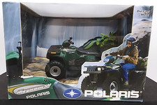 Vintage 2000 ERTL Polaris 4x4 Magnum 500 metallo pressofuso ATV 4 ruote verde 1:18