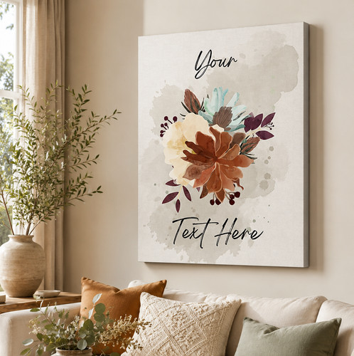Arte parete tela floreale - da,