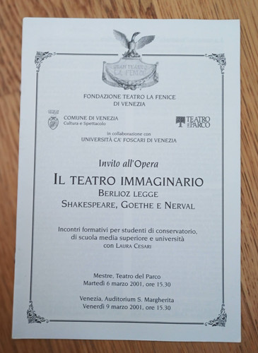Invito all opera - il, teatro