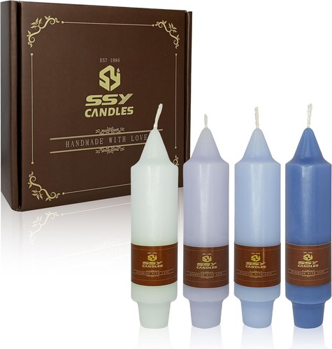 Candele gradazione blu - candele,