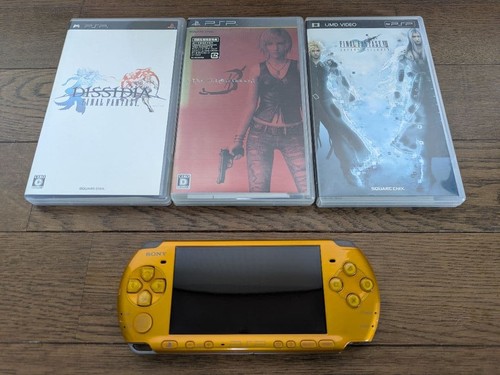Console sony psp 3000 giallo - console,