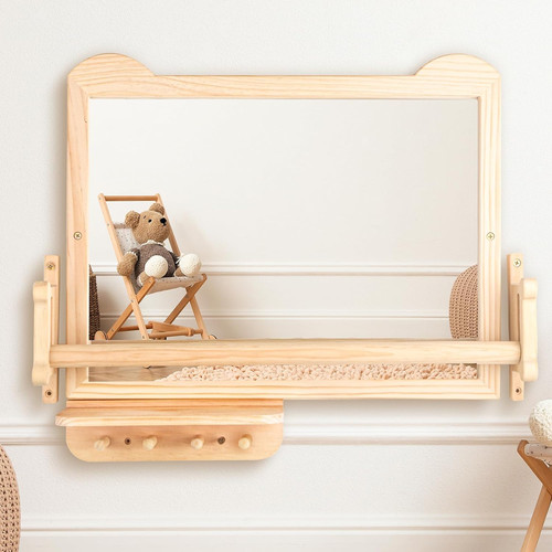 Specchio montessori con barra - con,