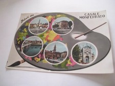 Alessandria - Saluti da Casale Monferrato + tavolozza pittore - sped f. g. 1956