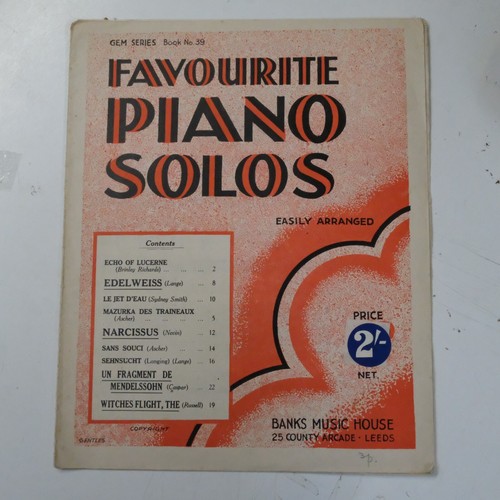 Favorite piano solos - piano, gemme