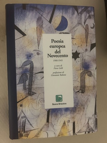 Libro poesia europea - europea, '900
