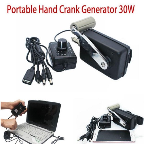 Hand crank generator - crank, power