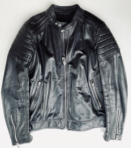 Belstaff leather biker jacket - biker,