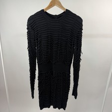 Mini abito Balmain nero in
