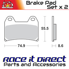 Pastiglie freno per DUCATI 620