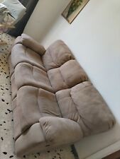 divano 3 posti relax beige buon stato 200 cm lunghezza 95 altezza 