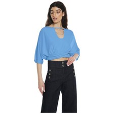 Relish blusa celeste manica - , a