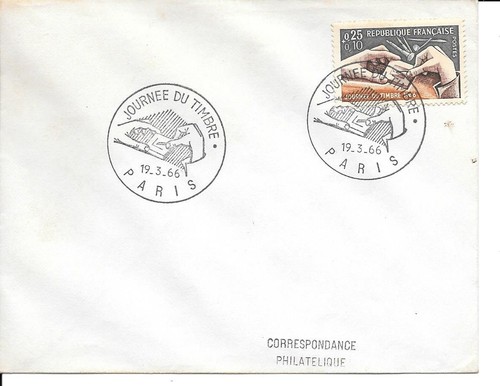 Francia 1966 fdc giornata del - 1966,