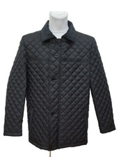 Giacca A Vento Da Uomo Imbottita In Velluto Con Collo Taglia XXL Nera