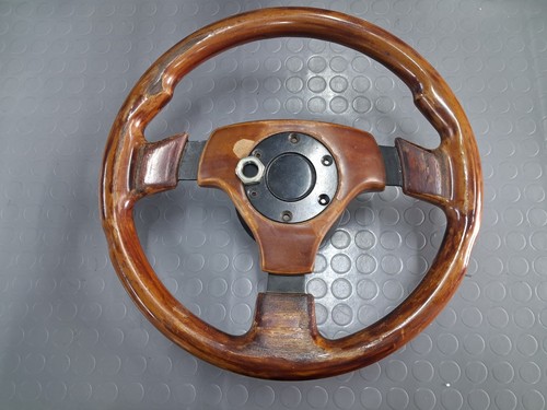 Volante momo legno con - momo, in