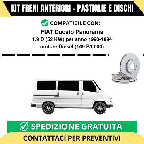 Kit freni anteriori fiat - anteriori,