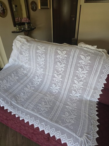 Coperta uncinetto fatta - fatta, mano