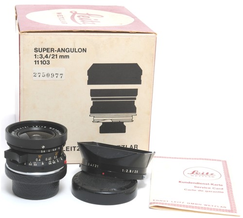 Leica 21mm super angulon - 3.4/21mm, super-angulon