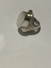 Raro Stupendo Anello Chevalier Donna Argento Massiccio,misura 18,peso 29 grammi