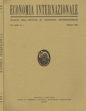 ECONOMIA INTERNAZIONALE vol. XXXVI anno 1. RIVISTA DELL'ISTITUTO DI ECONOMIA INT