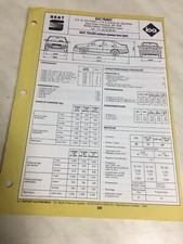 Automobile Technical Sheet