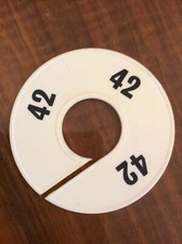 5 Pz. Segnataglie Per Stand Dischi Divisori Negozio/outlet Abbigliamento Tg.42