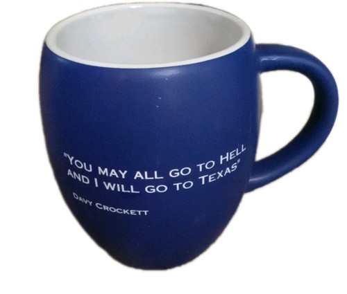 Davy crockett mug blue - blue, "