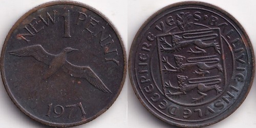 New penny 1971 guernesey - 1,