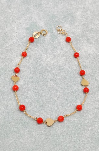 Bracciale oro 750 cuori - bracciale,