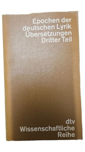 Dtv libro poesie lirica - libro, di