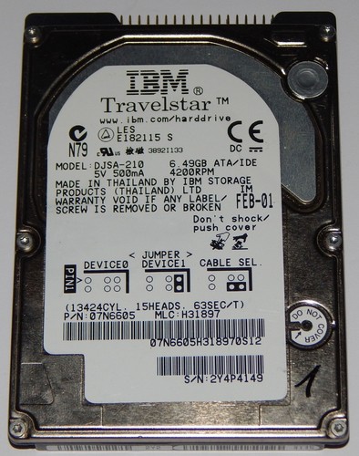 Ibm travelstar djsa 210 49 - ibm, djsa-210