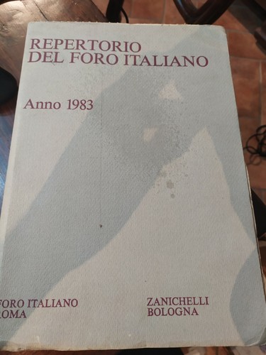 Repertorio del foro italiano - repertorio,
