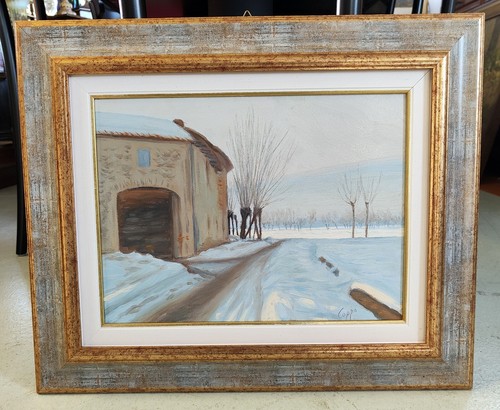 Quadro dipinto olio tavola - quadro,