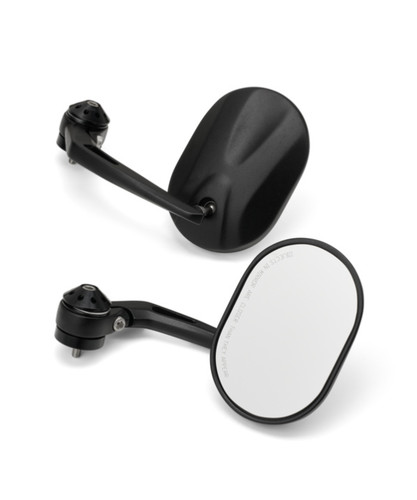 Coppia specchi manubrio neri - coppia,